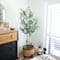 Artificial Minimalist Olive Tree in White Decorative Planter